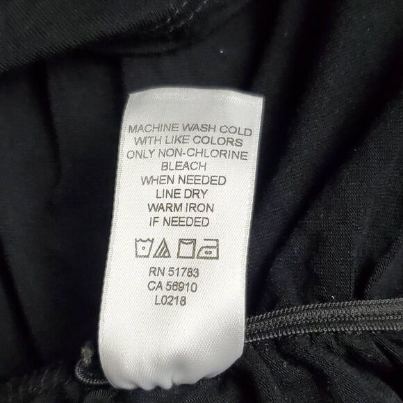 Maurices Black Flutter Sleeve Blouse L Women’s Dressy Keyhole Back Top Layered C - Picture 6 of 7